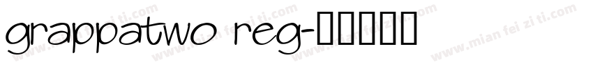 grappatwo reg字体转换